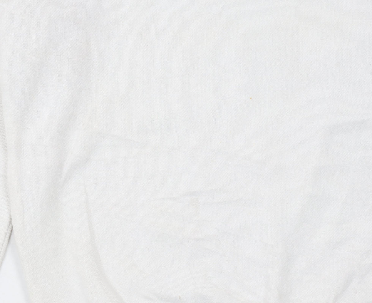 New Balance Womens White XS Pullover Sweatshirt Cotton Blend