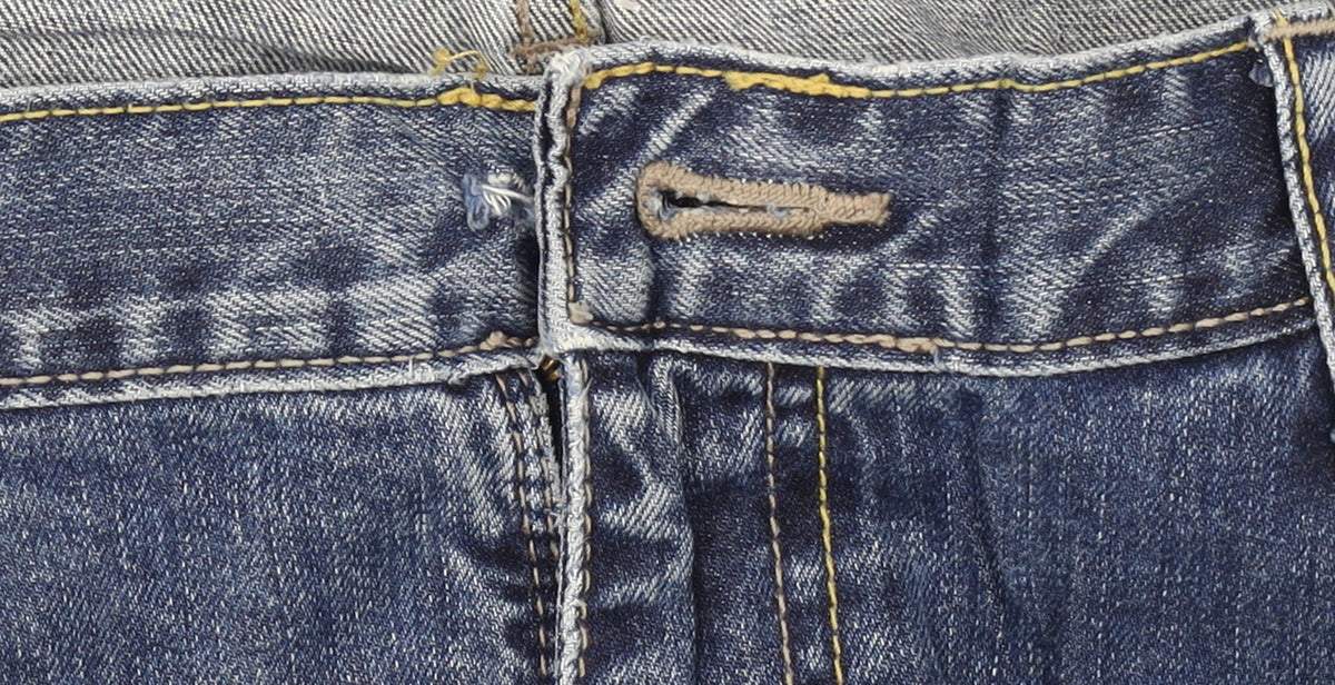Wrangler Men's Blue Relaxed Straight Denim Jeans 38x30