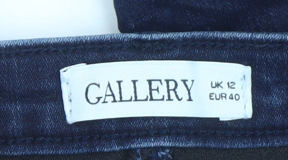 Gallery Women’s Blue Skinny Stretch Jeans Size 12 Mid Rise Denim