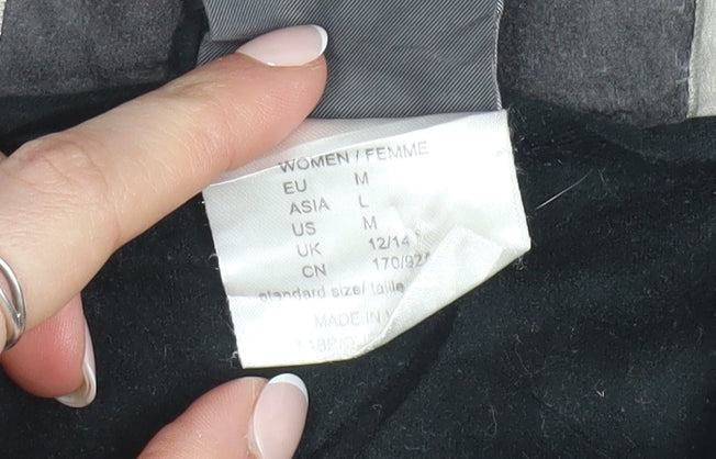 Jack Wolfskin Women Black Softshell Windbreaker Jacket UK 12