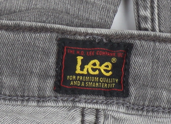 Lee Men's Grey Brooklyn Straight Fit Jeans W34 L32