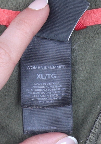 The North Face Women's Green Fleece Full Zip Hoodie XL