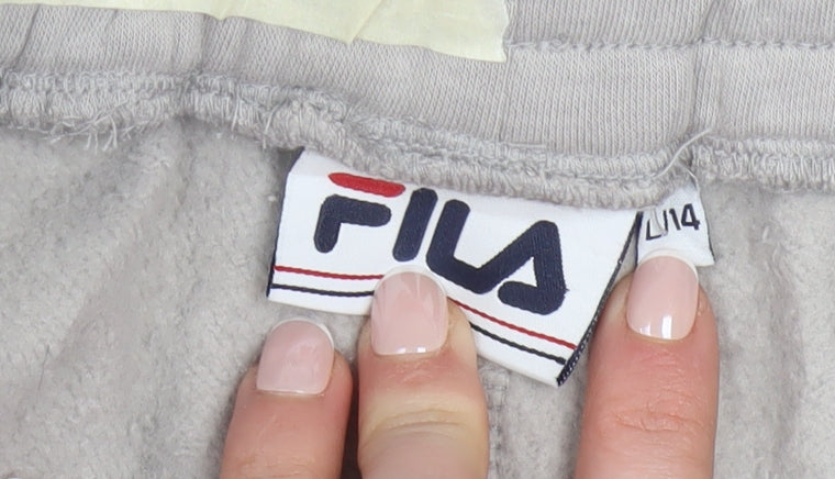 Fila Women's Grey Jogger Trousers L Elastic Waist Activewear