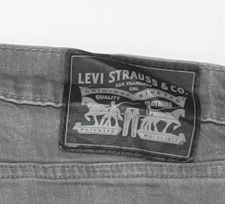 Levi Strauss Men's Grey Straight Leg Jeans W30 L30 Regular Fit