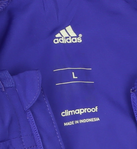 adidas Men’s Blue ClimaProof 1/2 Zip Pullover Sweatshirt L