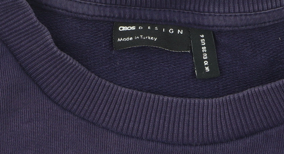 ASOS Design Women's Purple Restore Health Club Sweatshirt UK 10