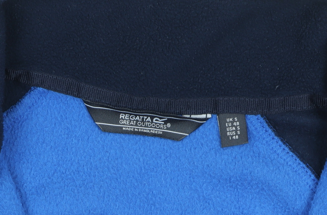 Regatta Mens Blue Full Zip Fleece Sweatshirt Small Outdoor