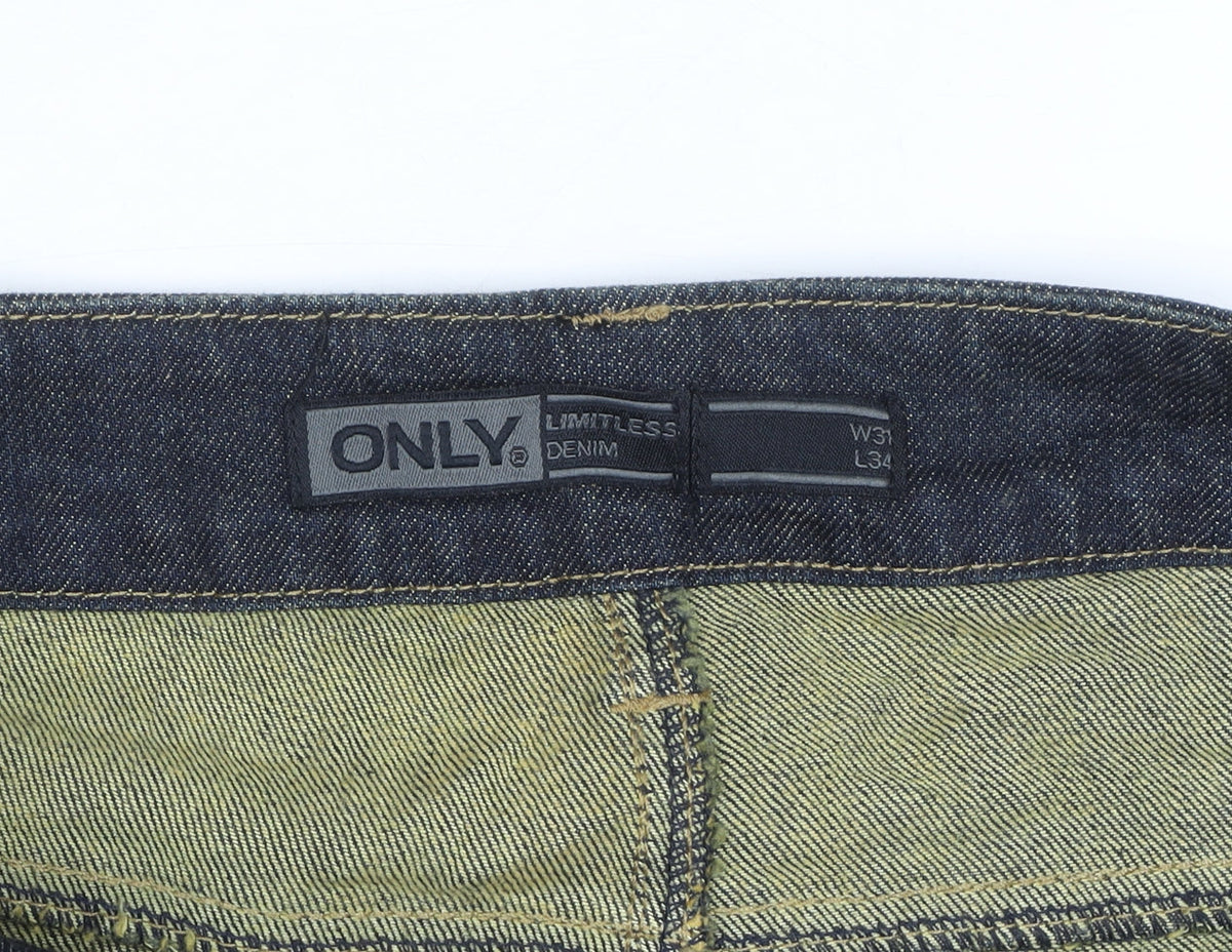 Only Men Blue Slim Fit Straight Leg Denim Jeans W31 L34