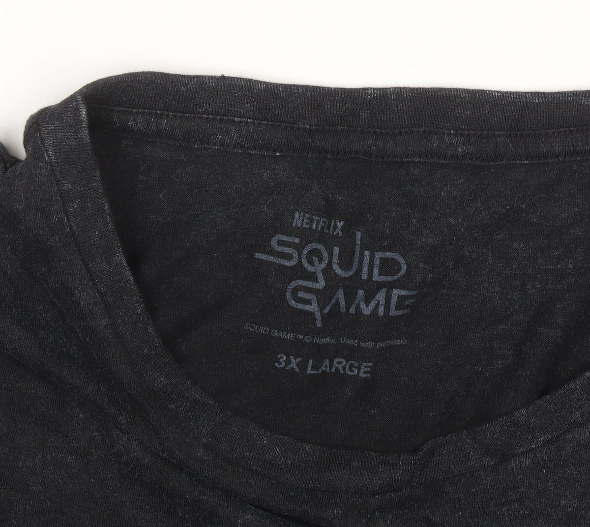 Netflix Squid Game Men's Black 3XL Graphic Cotton T-Shirt