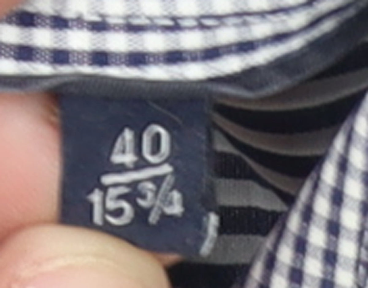 Tommy Hilfiger Men's Blue Striped Slim Fit Button-Up Shirt Size 15.75