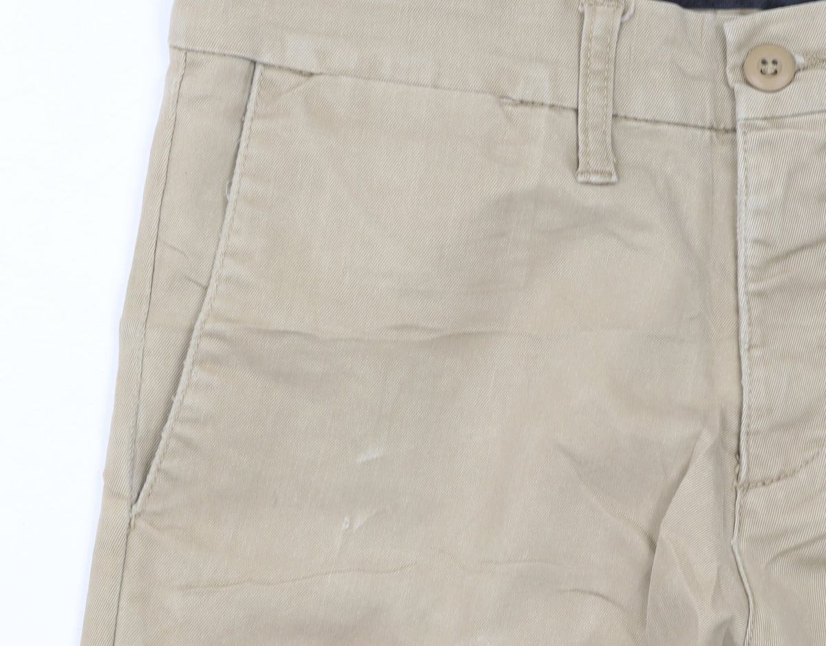Carhartt Men Beige Chino Trousers 30x32 Cotton Blend Slim Fit