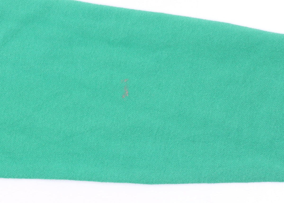 Champion Boys Green Pullover Hoodie 13-14 Years Logo Graphic Cotton Blend