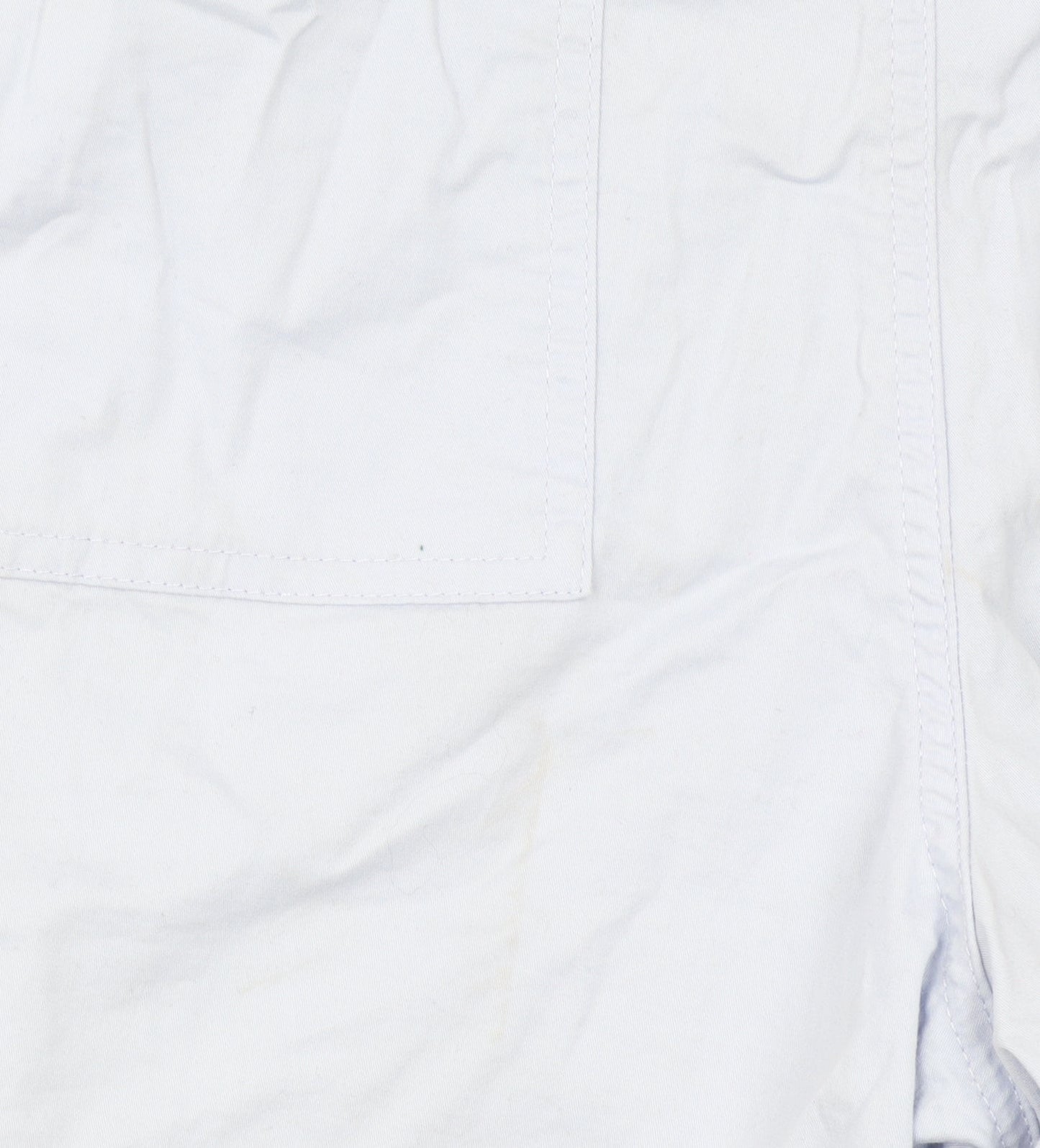 Lee Women's Light Blue Cargo Shorts Size 18M Regular Fit Mid Rise Cotton Blend