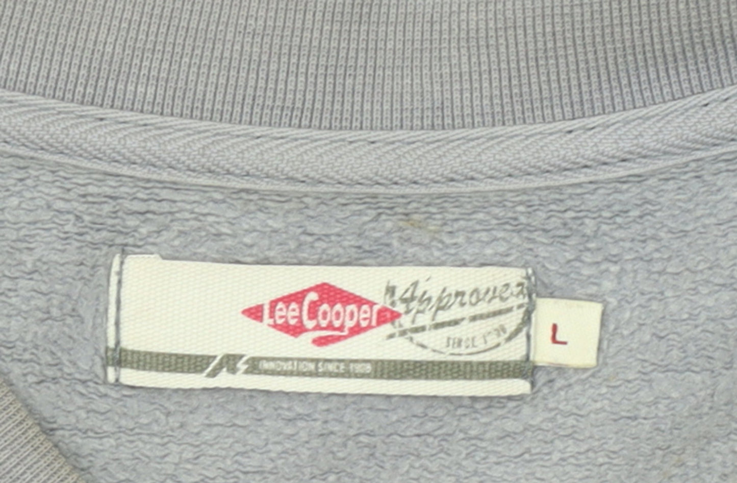 Lee Cooper Men's Grey Crew Neck Pullover Sweatshirt Size L