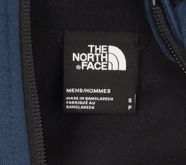 The North Face Mens Blue Softshell Full Zip Hooded Activewear Jacket Size S