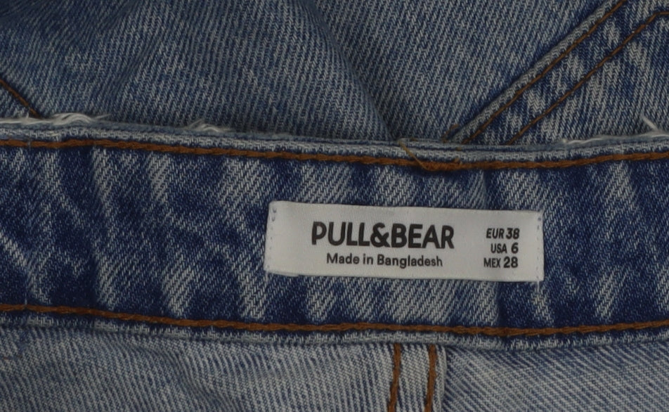 Pull&Bear Women's Blue High Rise Straight Jeans Size 10