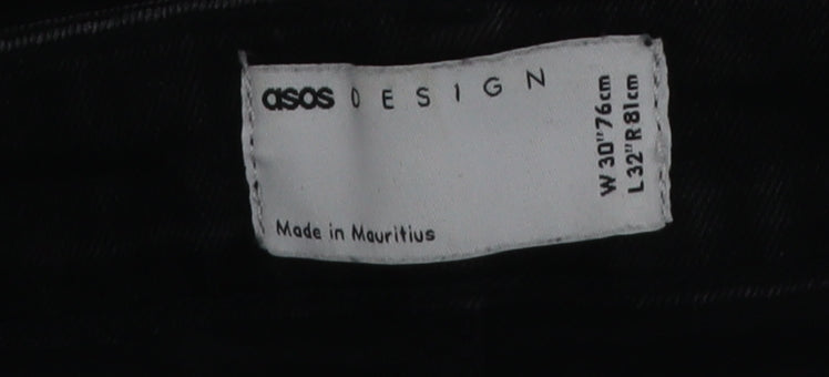 ASOS Women’s Black Skinny Jeans Size 12 Regular Fit 30W 32L