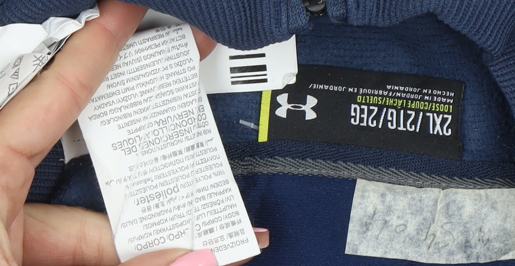 Under Armour Men's Blue 2XL 1/4 Zip Pullover Sweatshirt