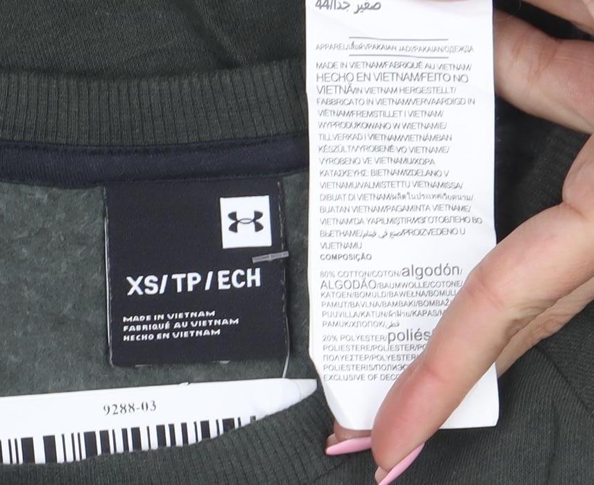 Under Armour Men's Green XS Crew Neck Pullover Sweatshirt