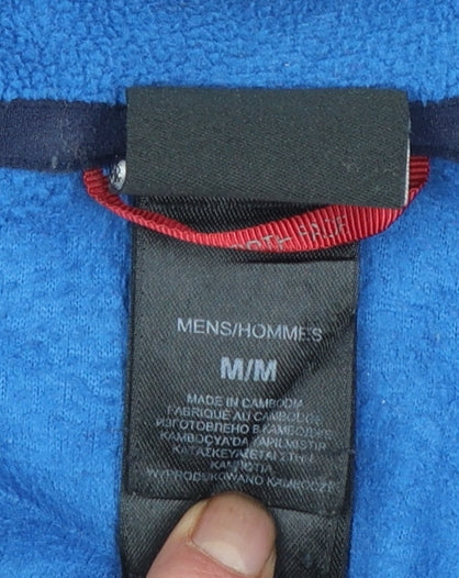 The North Face Men’s Blue Fleece 1/4 Zip Pullover Sweatshirt M