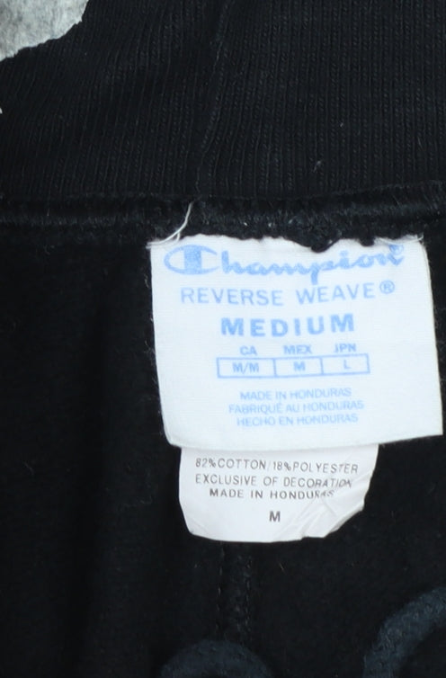 Champion Men’s Black Reverse Weave Sweatpants Medium Tapered Fit
