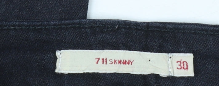 Levi's Women's Blue 711 Skinny Denim Jeans Size 30 Mid Rise