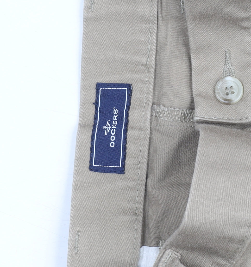 Dockers Men's Beige Chino Trousers W38 L32 Cotton Stretch Regular Fit