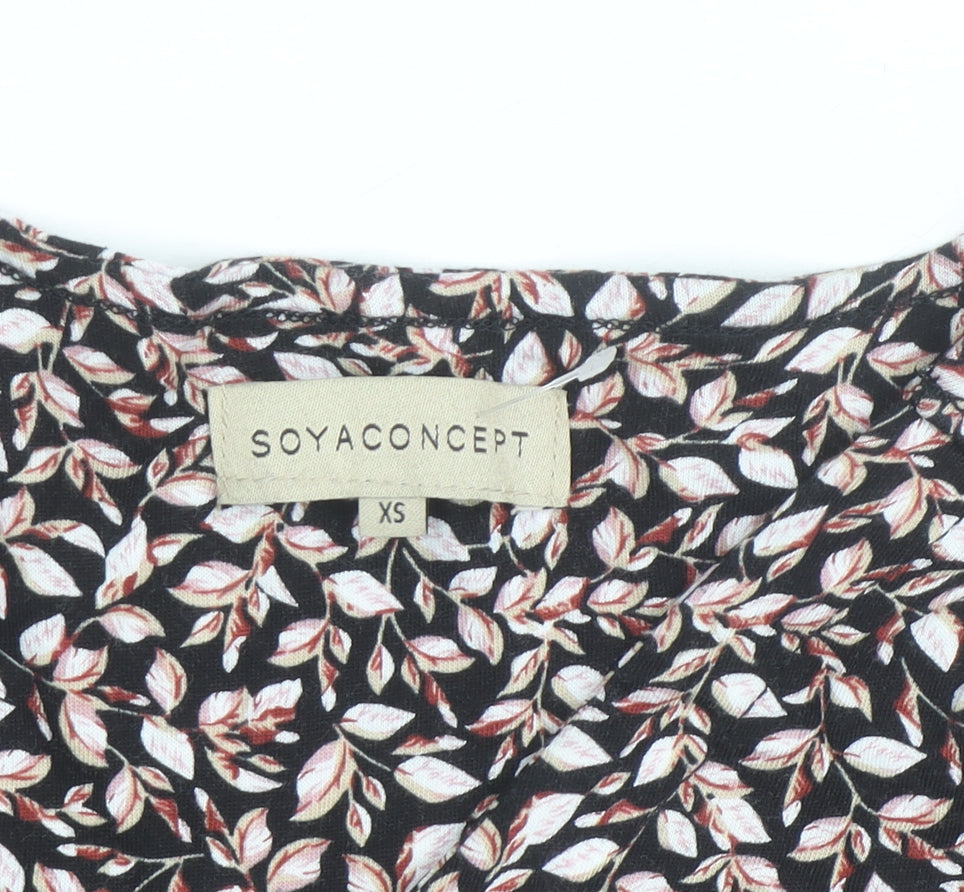 Soyaconcept Women's Multicoloured Floral Long Sleeve Blouse XS