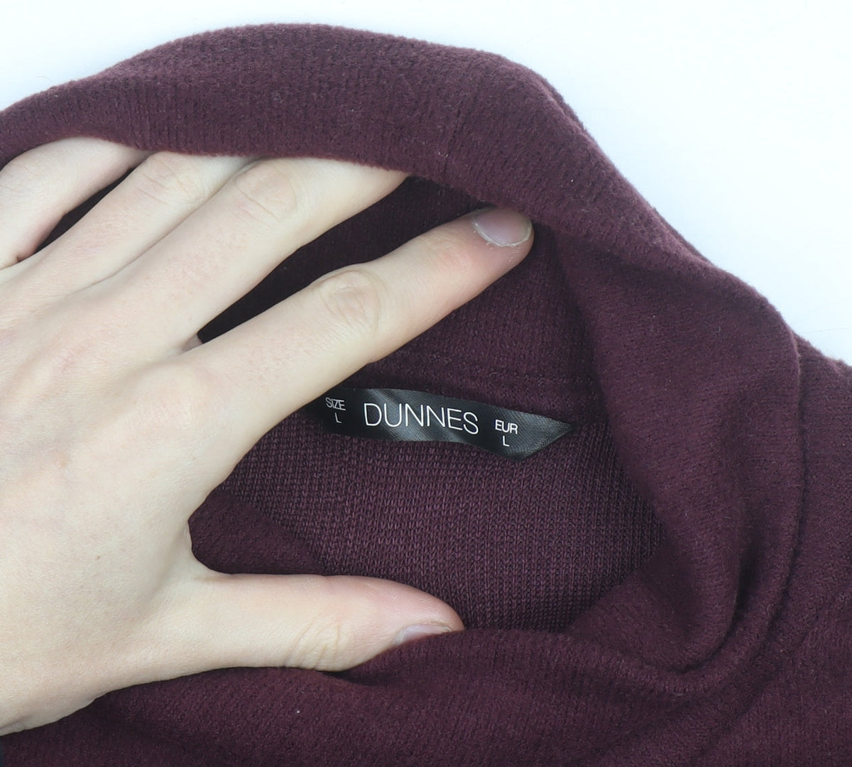 Dunnes Women’s Purple Roll Neck Long Sleeve Pullover Jumper L