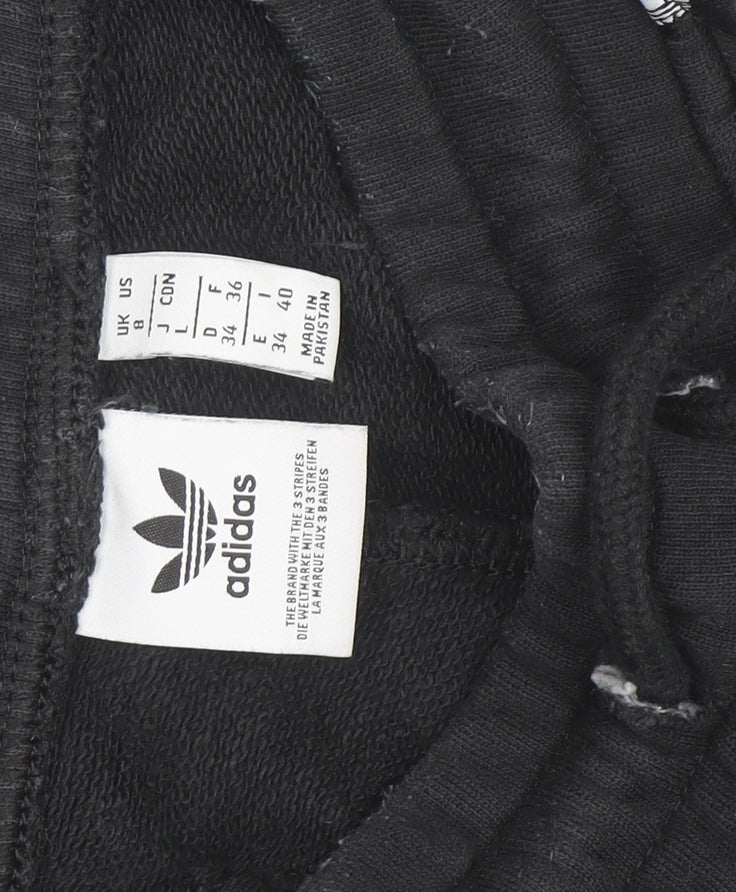 Adidas Women's Black Jogger Trousers Size 8 Slim Fit Activewear