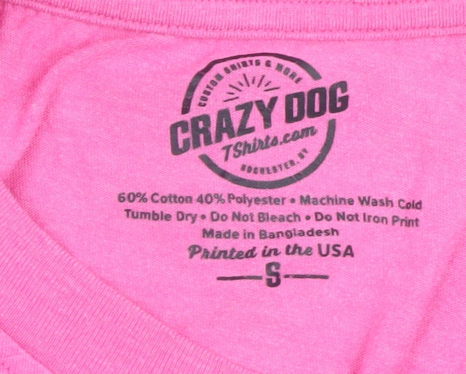 Crazy Dog Women's Pink Donut Print T-Shirt Size S