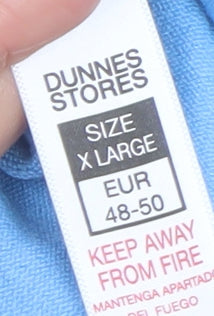 Dunnes Stores Women's Blue XL Crew Neck Pullover Jumper