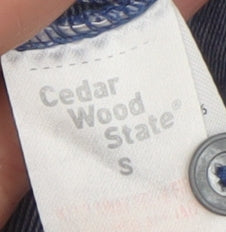 Cedarwood State Men's Blue V-Neck Short Sleeve T-Shirt Size S