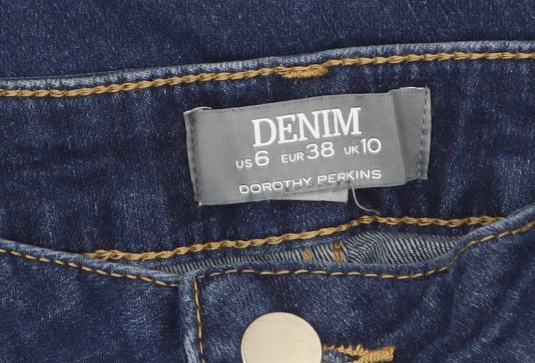 Dorothy Perkins Women Blue Size 10 Skinny Stretch Pearl Jeans