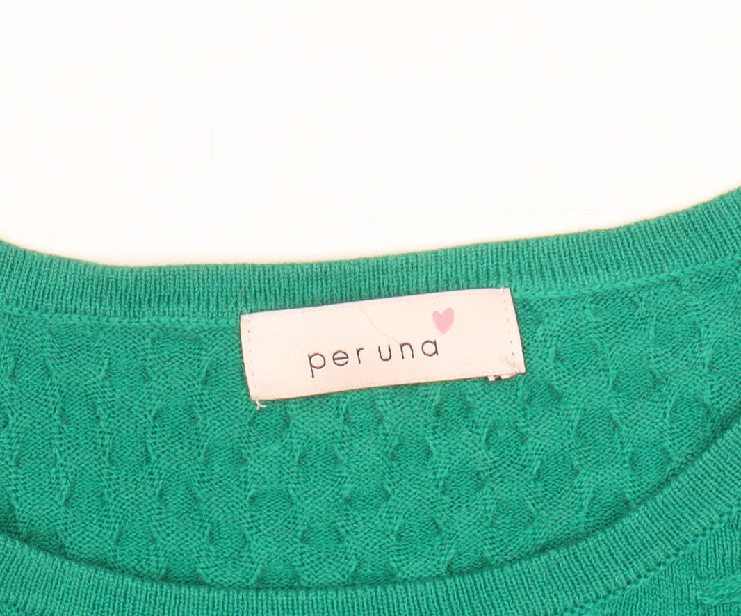 Marks & Spencer Per Una Women’s Green Size 10 Knit Pullover Jumper