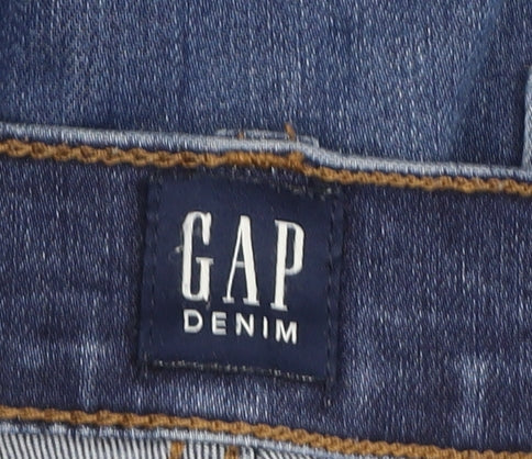 Gap Womens Blue Slim Fit Denim Jeans Size 27 Straight Leg