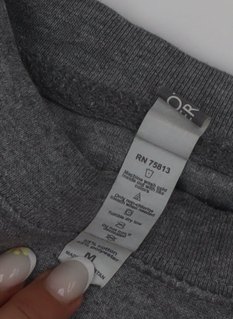Cotton Heritage Men's Grey Crew Neck Pullover Sweatshirt M