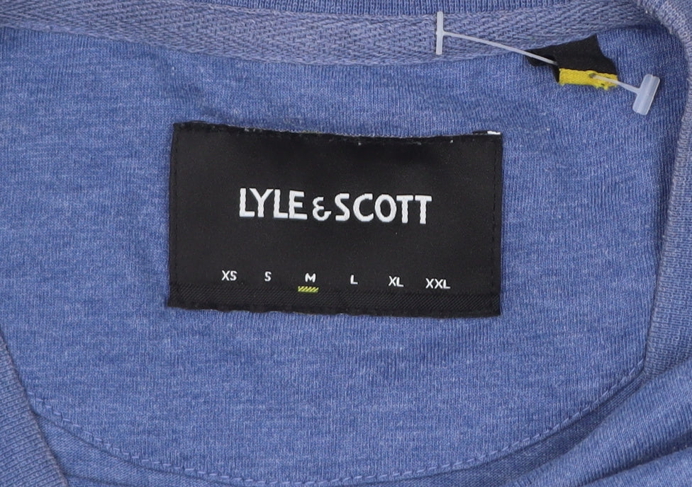 Lyle & Scott Men's Blue Short Sleeve Crew Neck T-Shirt Size M