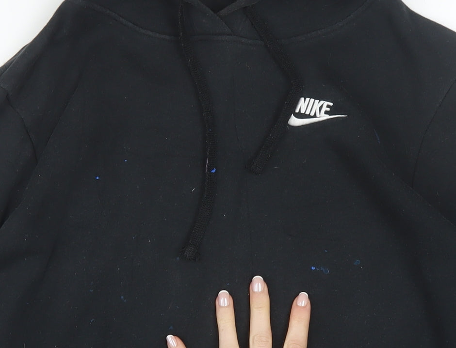 Nike Men's Black Pullover Hoodie Size S Regular Fit Fleece