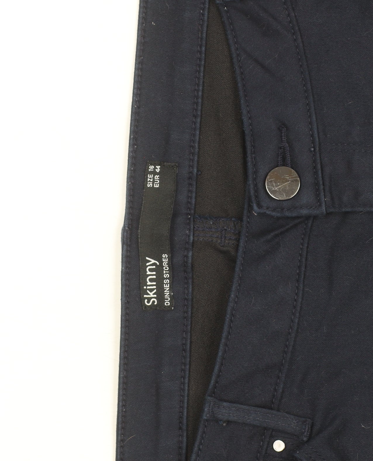 Dunnes Stores Women's Blue Skinny Jegging Style Trousers Size 16