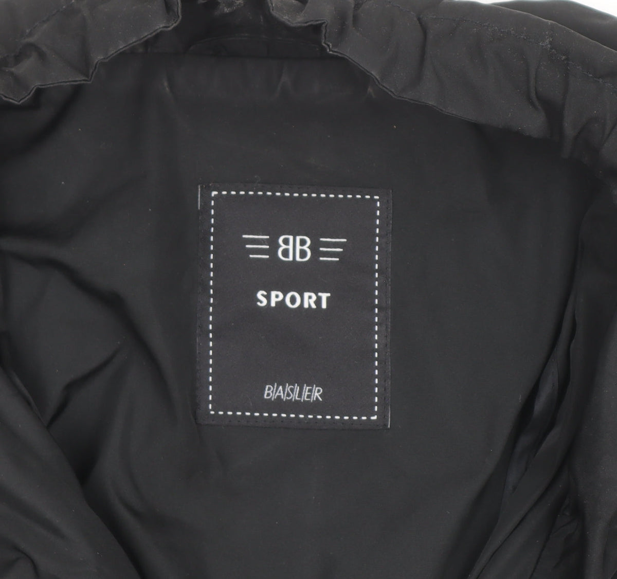 Basler Women Black Long Hooded Parka Coat Size 14