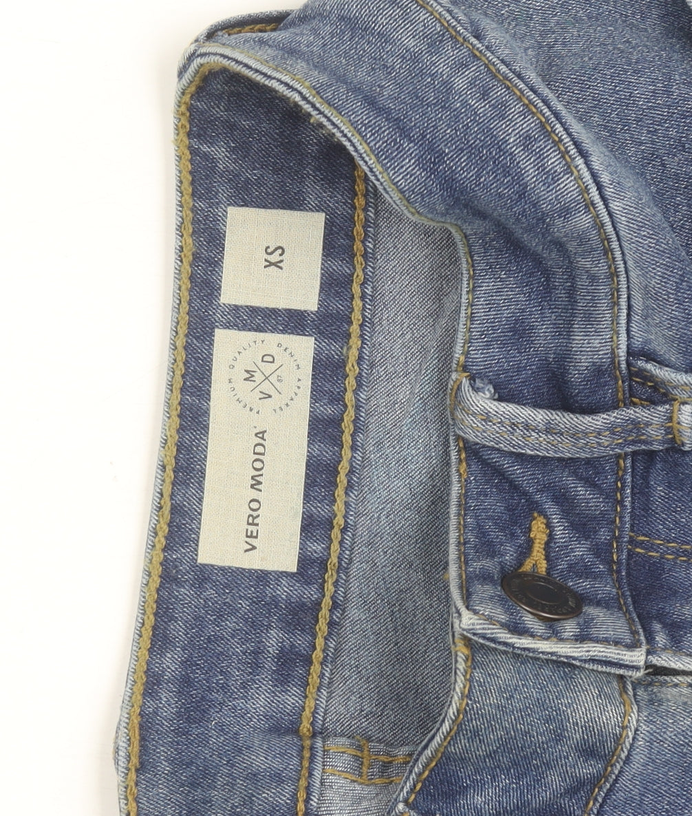 Vero Moda Womens Blue XS Slim Ankle Denim Jeans
