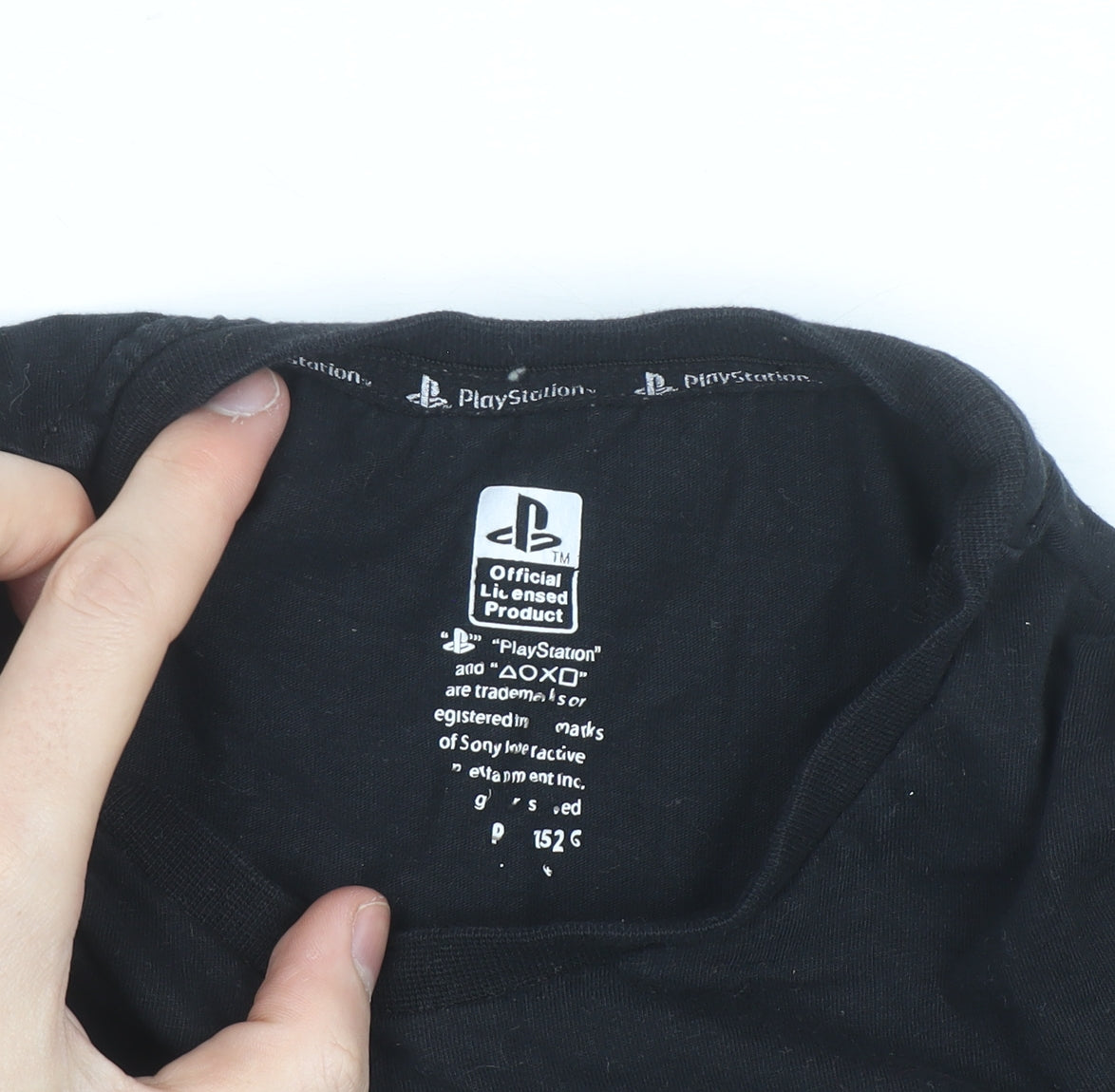 PlayStation Men's Black Cotton Graphic Gaming T-Shirt Size S