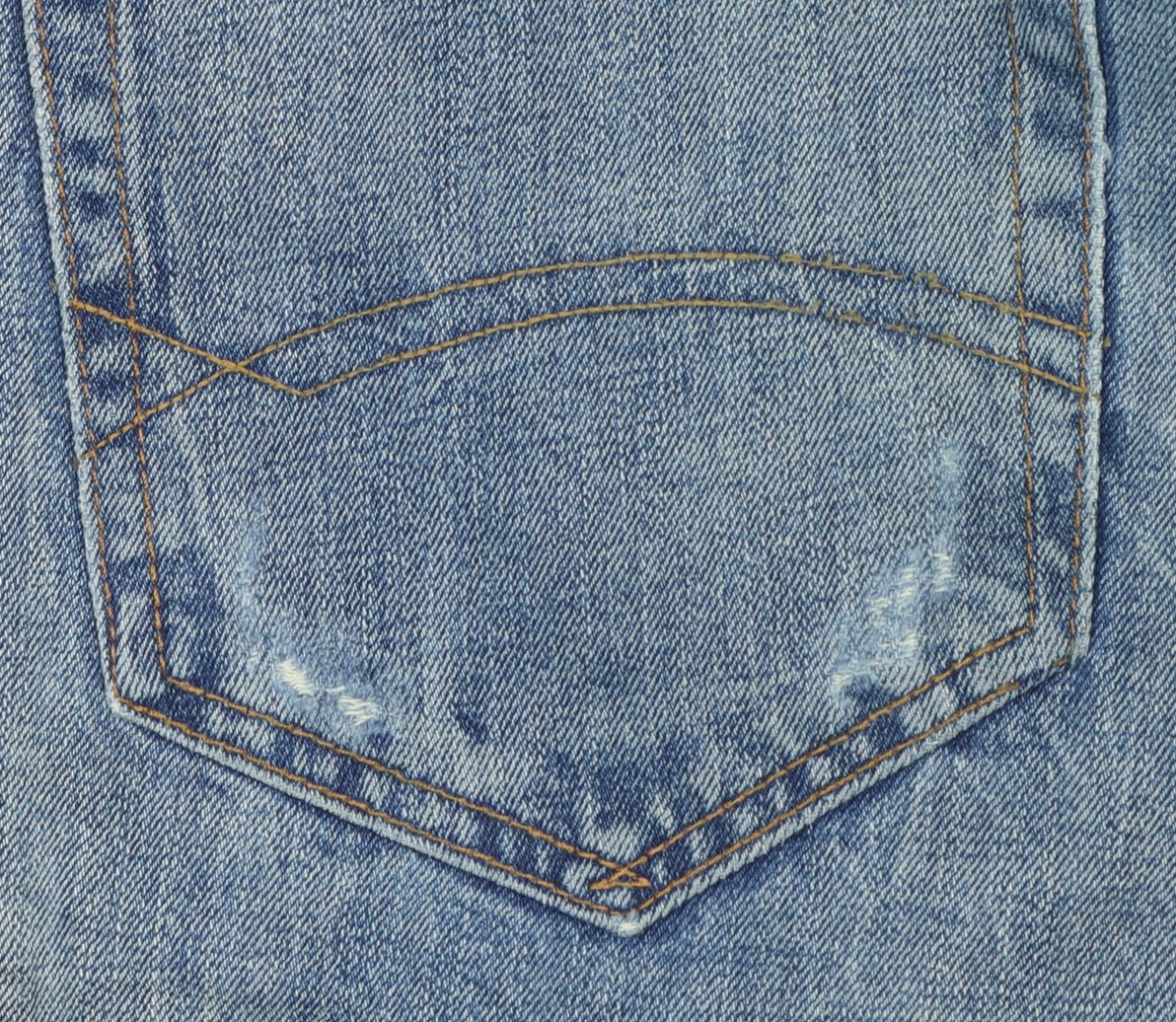 Tommy Hilfiger Men's Blue Straight Fit Denim Jeans 30W 32L