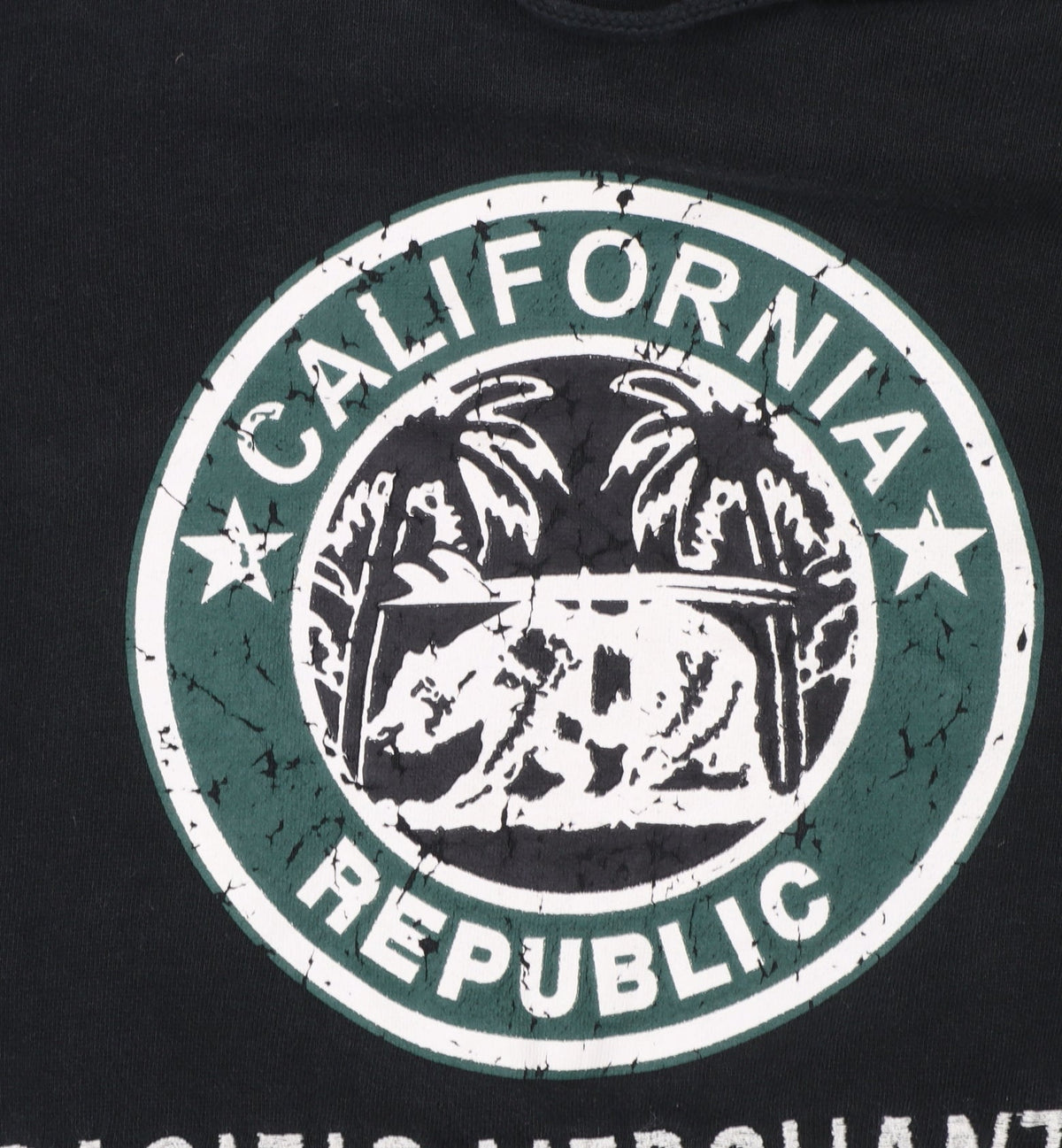 Cali Love Heritage Women's Black Pullover Hoodie Large California Print