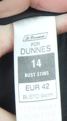 St. Bernard for Dunnes Women’s Black Hooded Long Puffer Coat Size 14