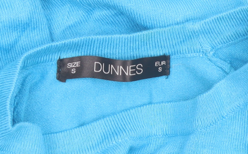Dunnes Women Blue Crew Neck Long Sleeve Pullover Jumper Size S