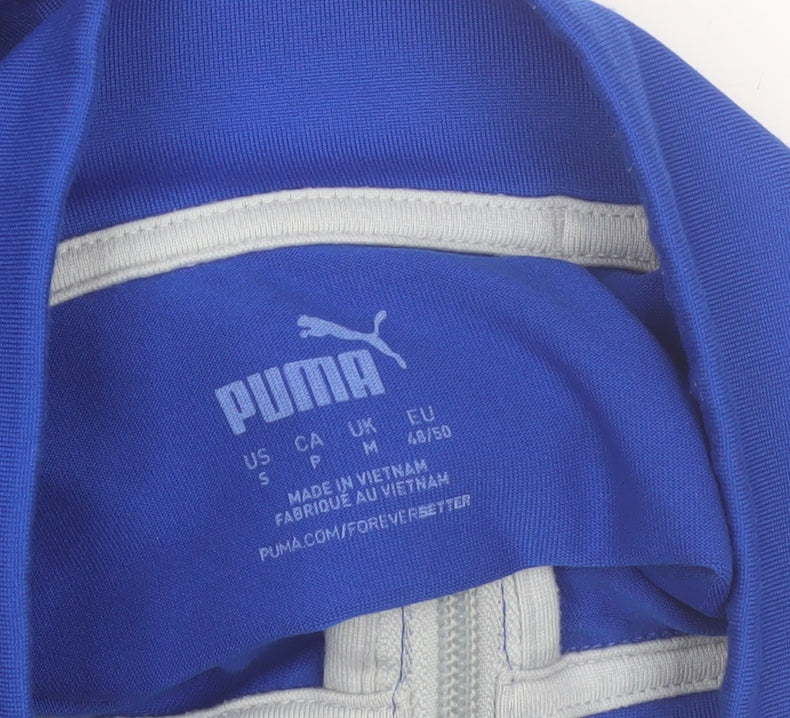 Puma Men's Blue M Athletic 1/4 Zip Sweatshirt Sports Top