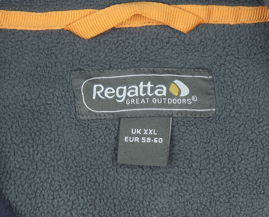 Regatta Men’s Blue 2XL Full Zip Fleece Sweatshirt Outdoor Jacket
