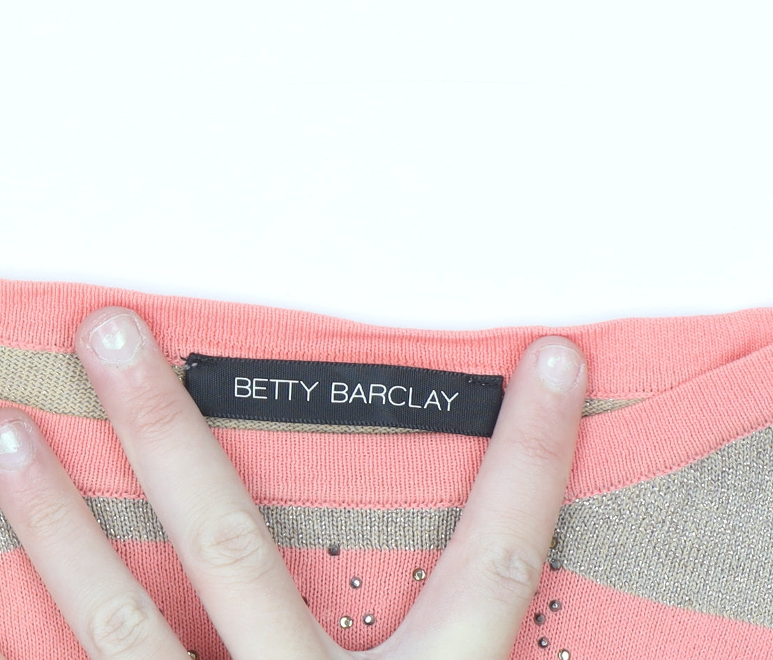 Betty Barclay Women’s Multicoloured Relaxed Pullover Jumper Size 16